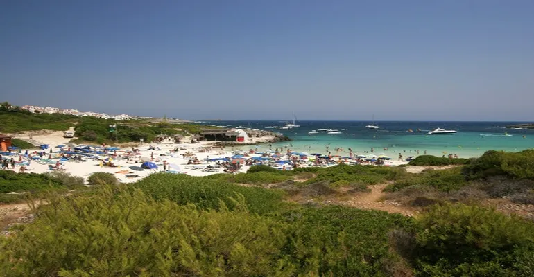 playa de binibeca menorca