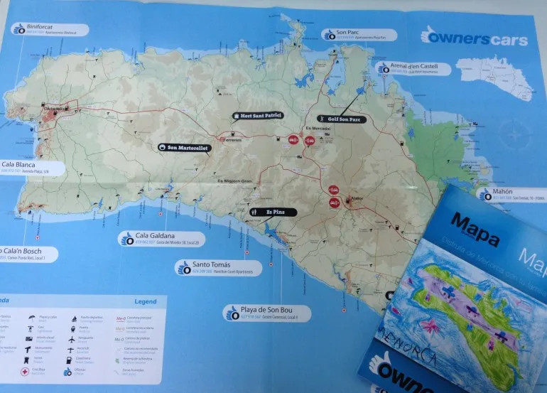 mapa menorca ownerscars 2013